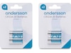 Andersson CR123A litiumbatteri 2x2-pk Batterier til generell bruk