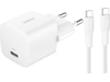 Belkin 25W USB-C vegglader (hvit) Mobilladere