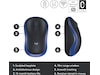 Logitech M185 Trådløs Mus Blå Mus