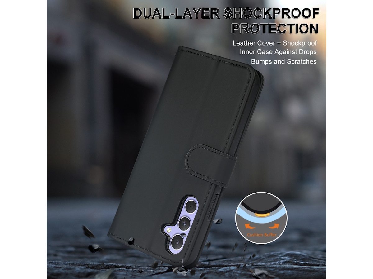 iiglo Galaxy A54 5G Lommebokdeksel (sort) Mobildeksel