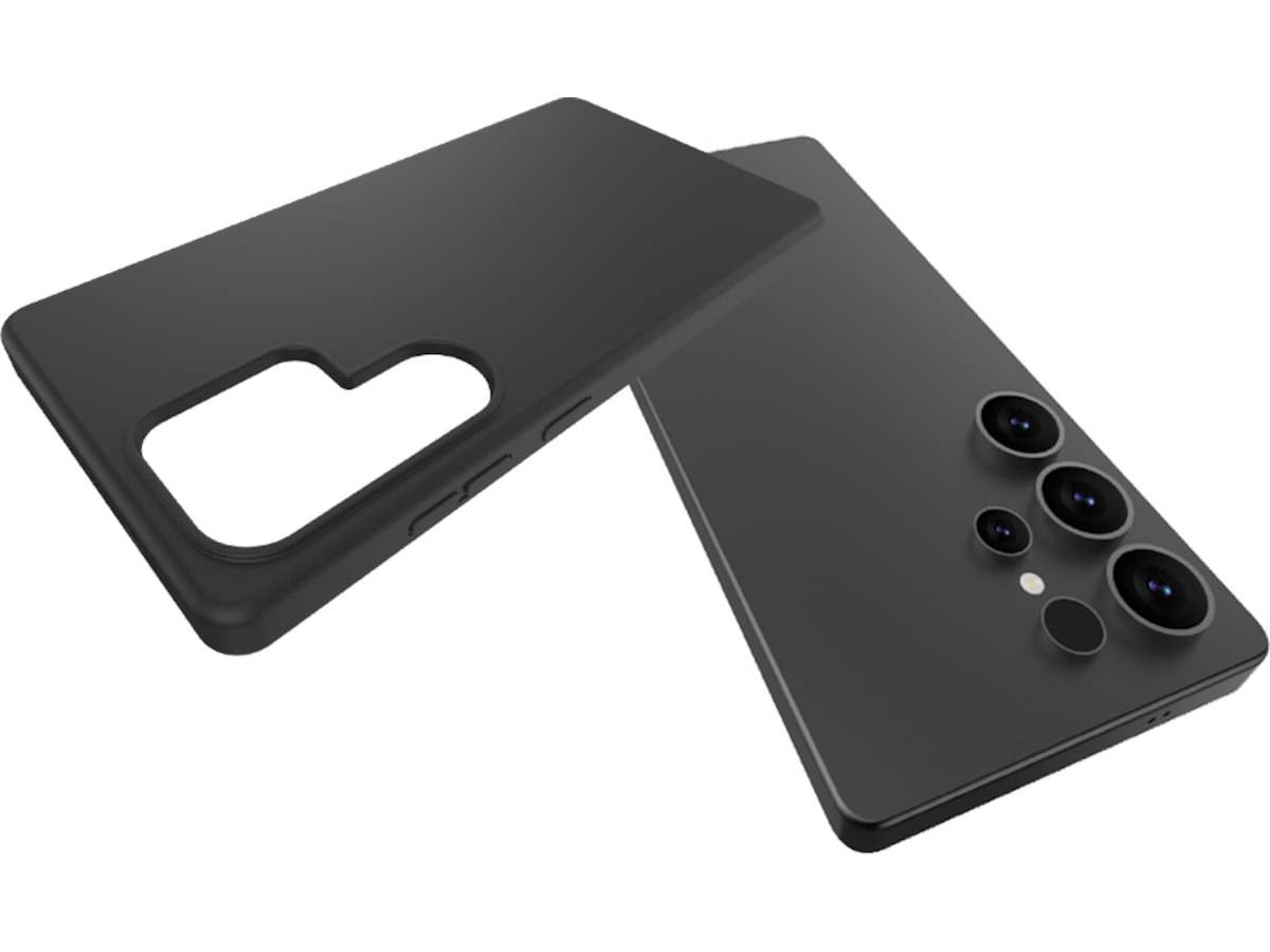 iiglo Galaxy S25 Ultra Silikondeksel (sort) Mobildeksel