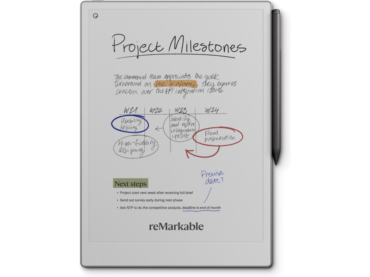 reMarkable Paper Pro 11,8" 64GB inkl. Marker Plus Digitale notatblokker & tilbehør