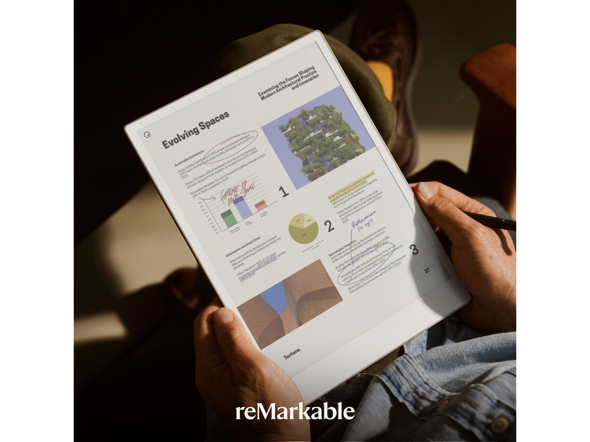 reMarkable Paper Pro 11,8" 64GB (sort skinn)+Marker Plus og Book Folio Digitale notatblokker & tilbehør