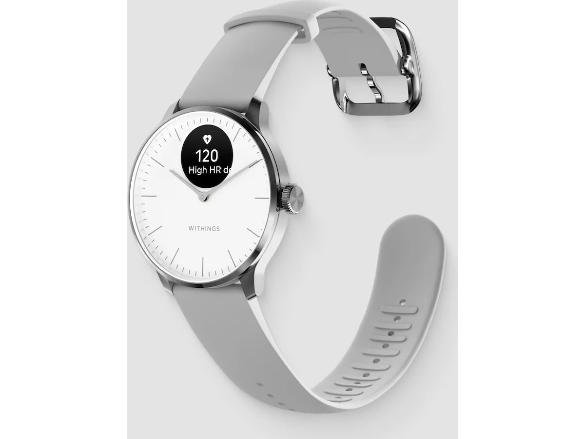 Withings ScanWatch Light 37mm GPS (hvit) -B-Grade Demo klokker