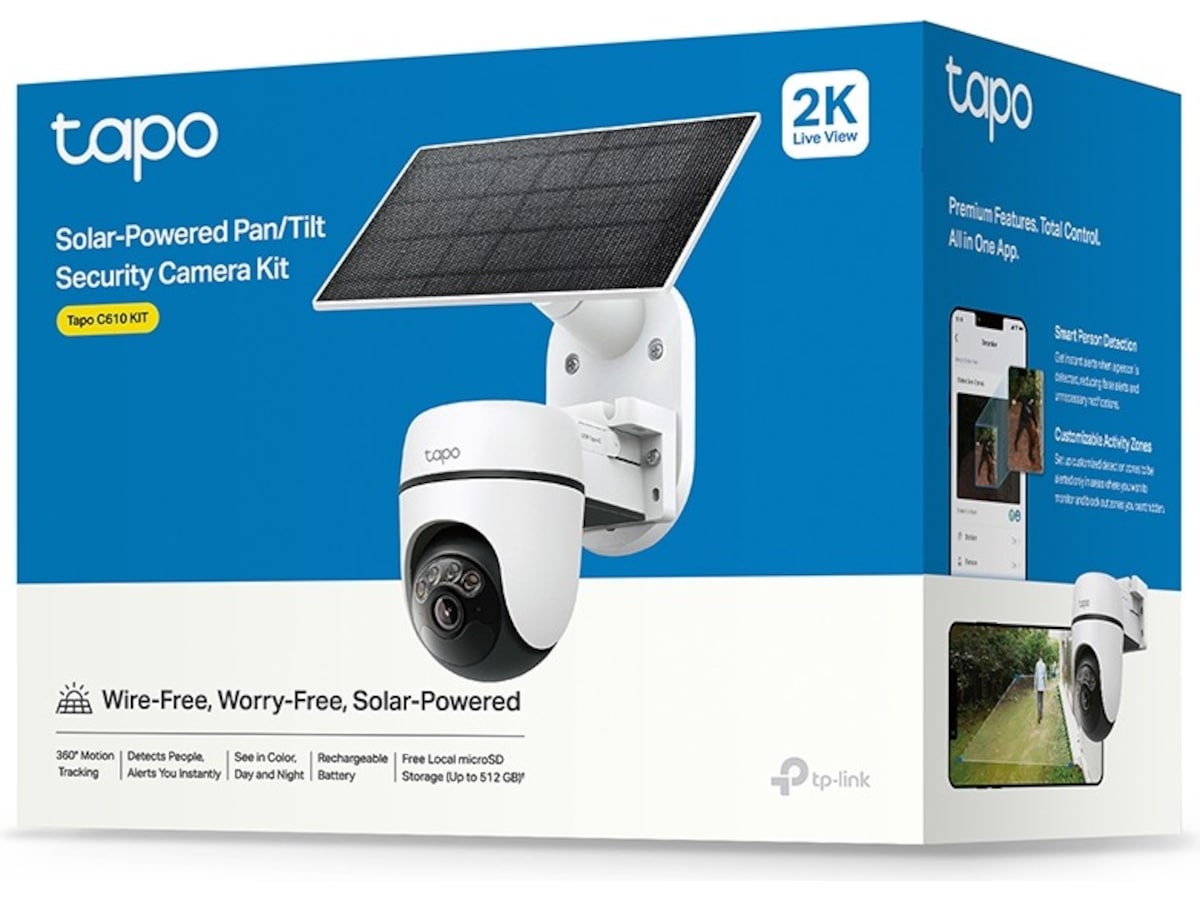 TP-Link Tapo C610 KIT overvåkningskamera, solcelledrevet Overvåkningskameraer