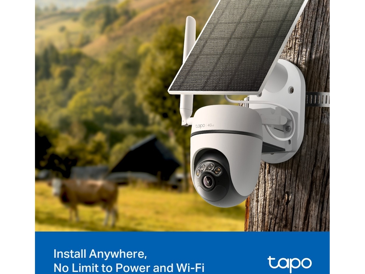TP-Link Tapo C615G KIT overvåkningskamera, solcelledrevet Overvåkningskameraer