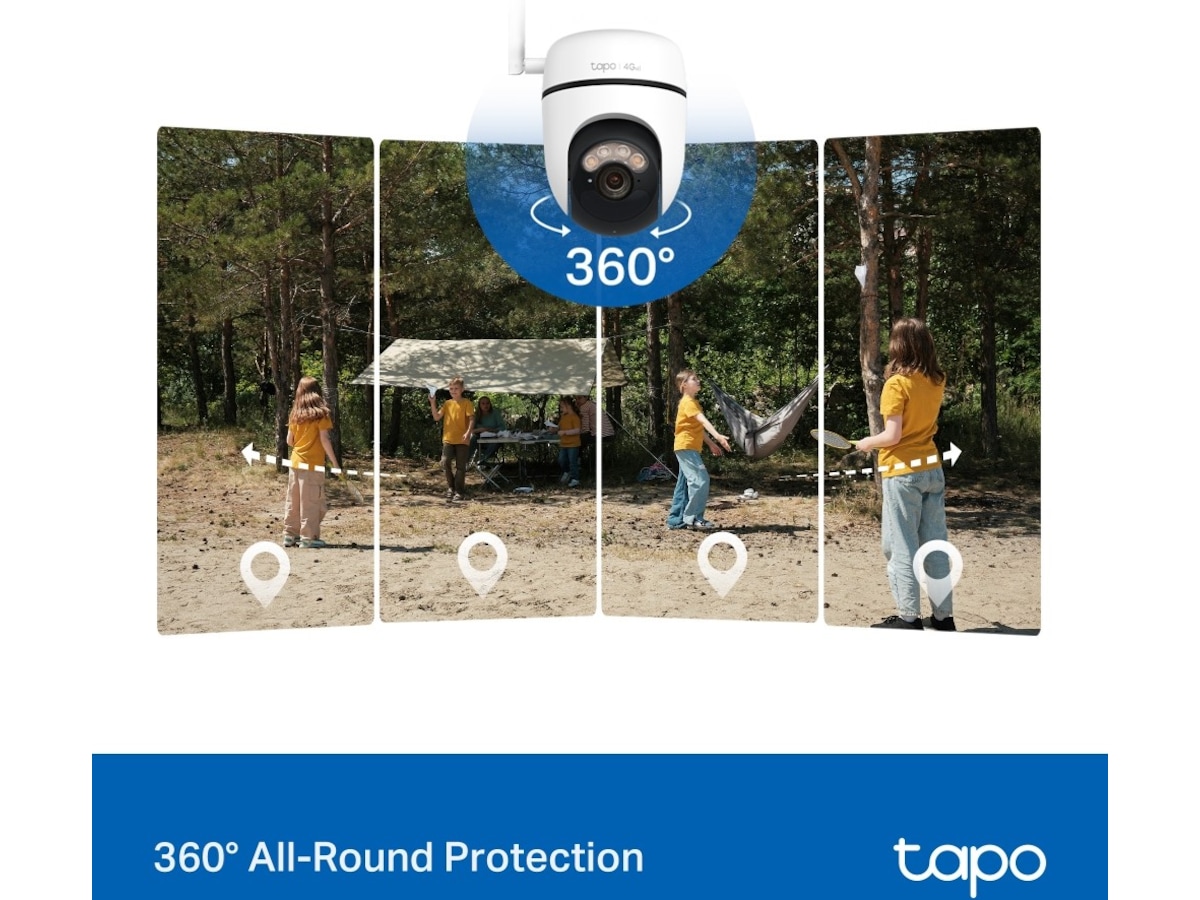 TP-Link Tapo C615G KIT overvåkningskamera, solcelledrevet Overvåkningskameraer