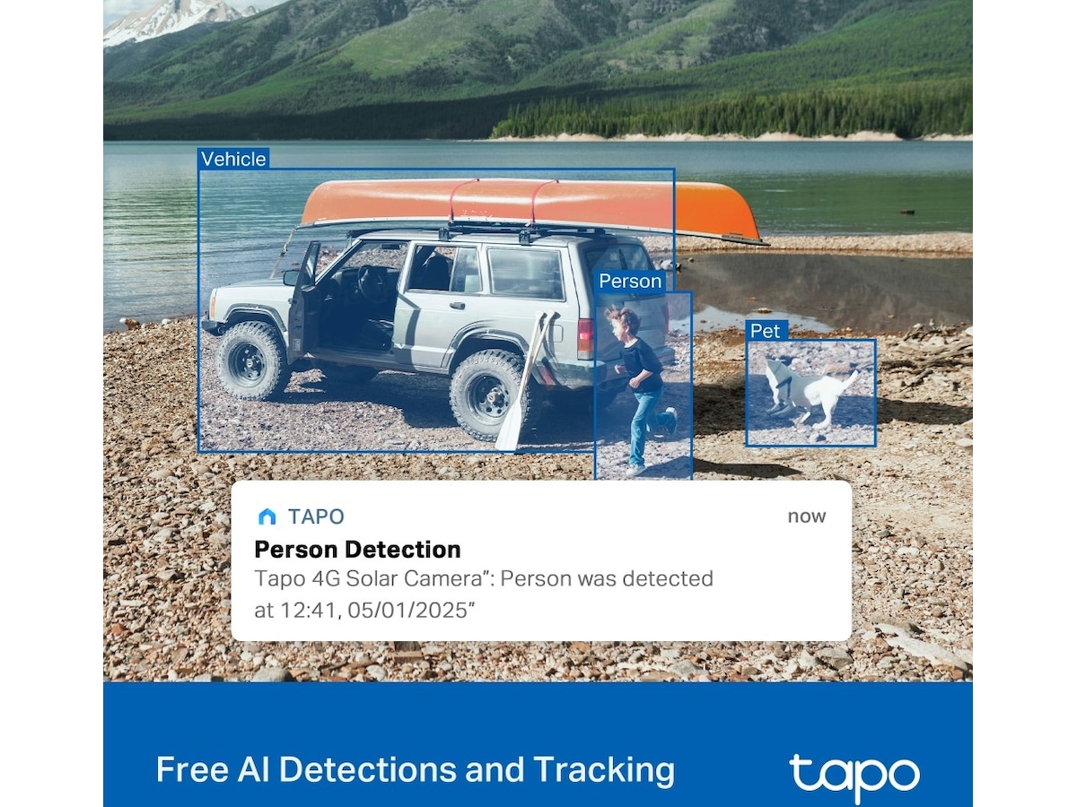 TP-Link Tapo C615G KIT overvåkningskamera, solcelledrevet Overvåkningskameraer