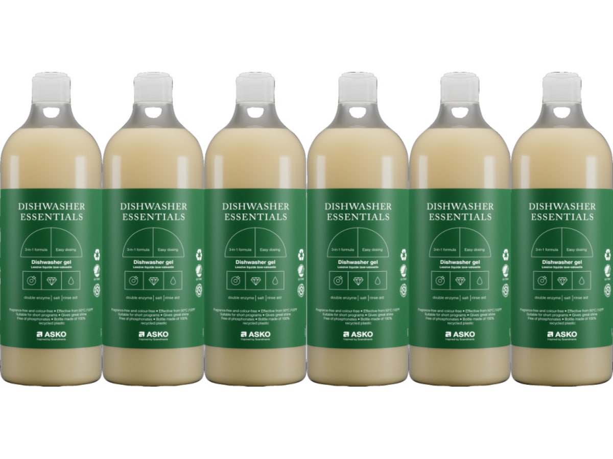 ASKO oppvaskmiddel 1L 6stk Tilbehør til vaskemaskin og tørketrommel