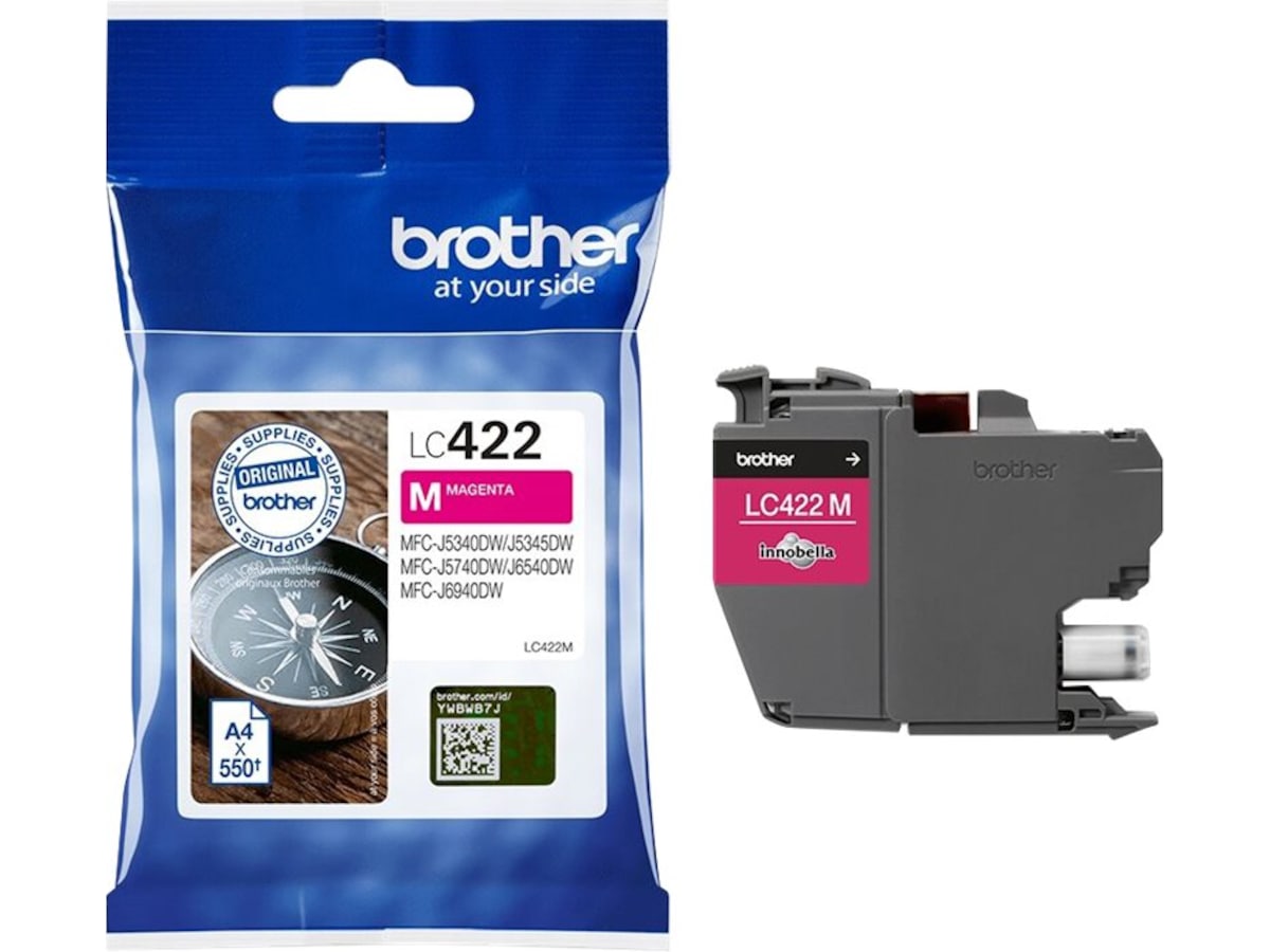 Brother blekk LC422M Magenta Blekkpatroner