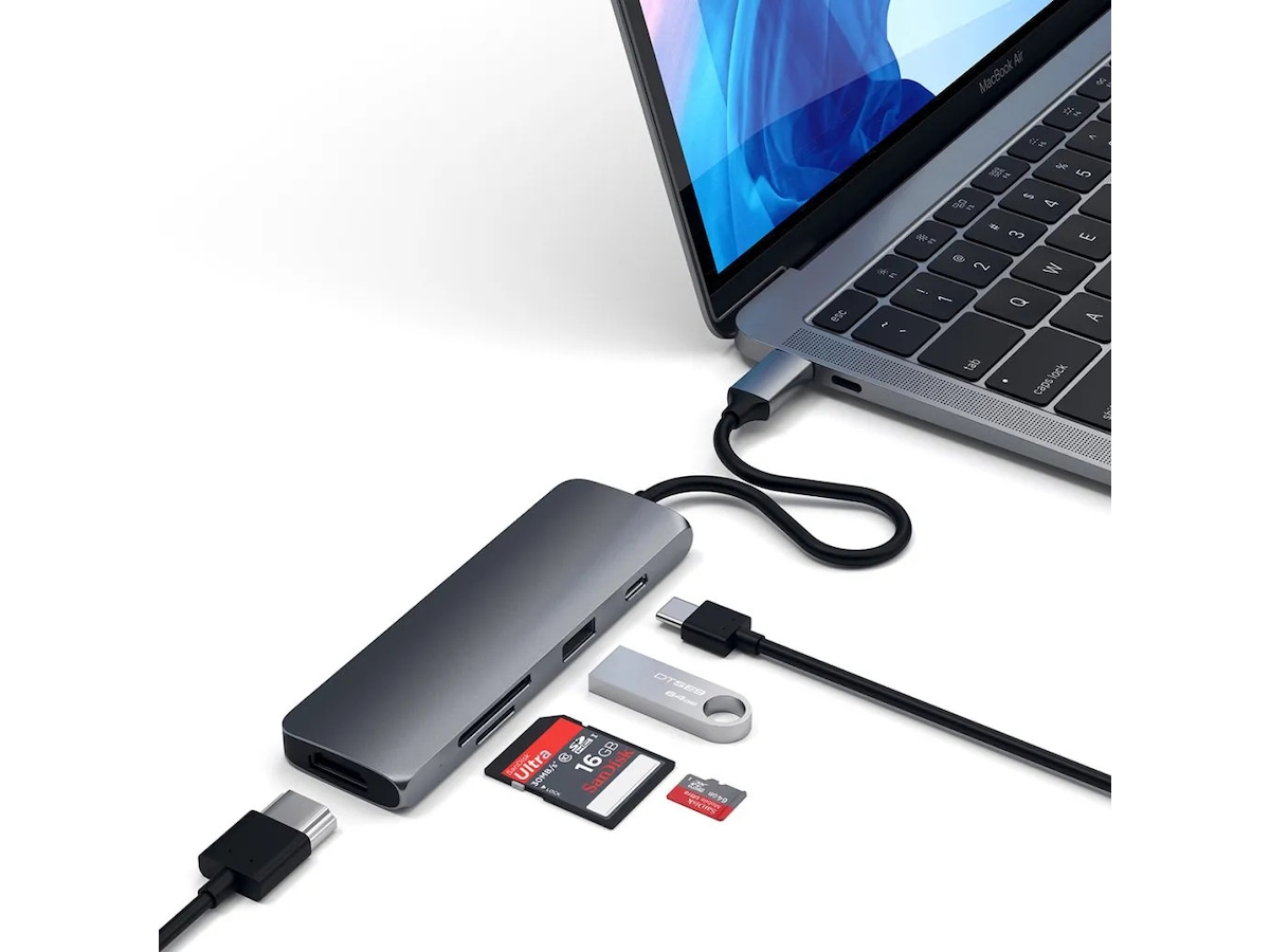 Satechi USB-C Multiport Pro Adapter 4K HDMI Dockingstasjon & USB-HUB