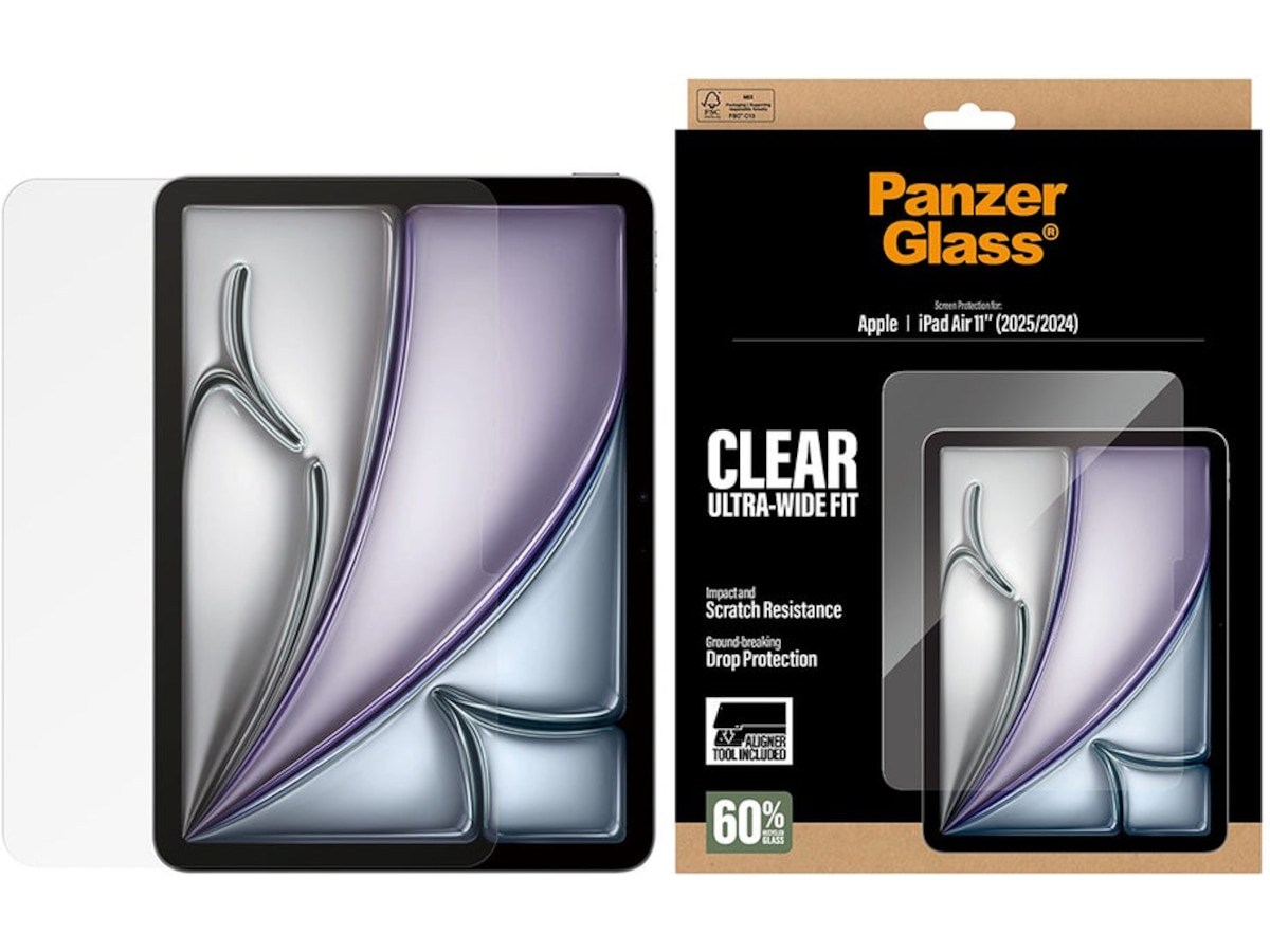 PanzerGlass iPad Air 11" (M2/M3) Fast Fit skjermbeskytter Skjermbeskyttelse nettbrett