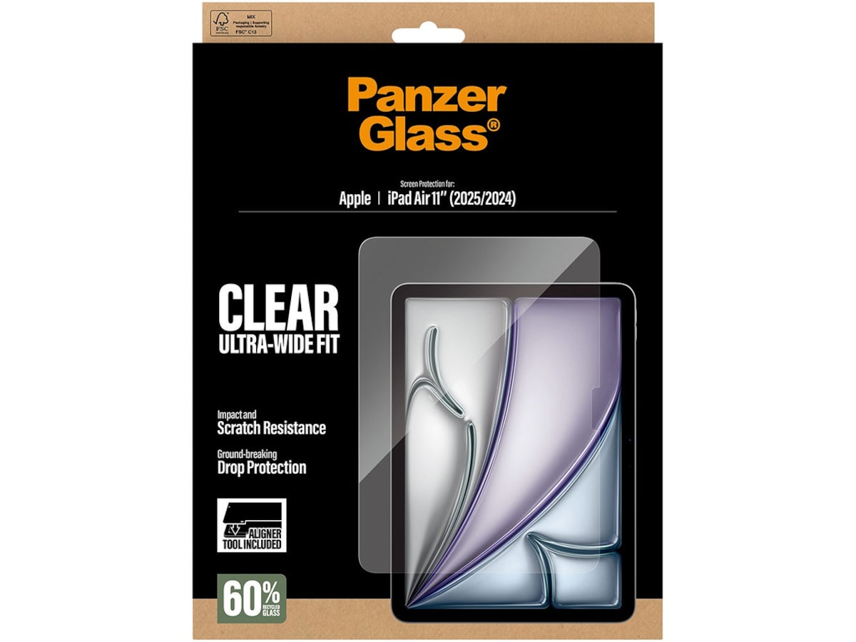 PanzerGlass iPad Air 11" (M2/M3) Fast Fit skjermbeskytter Skjermbeskyttelse nettbrett