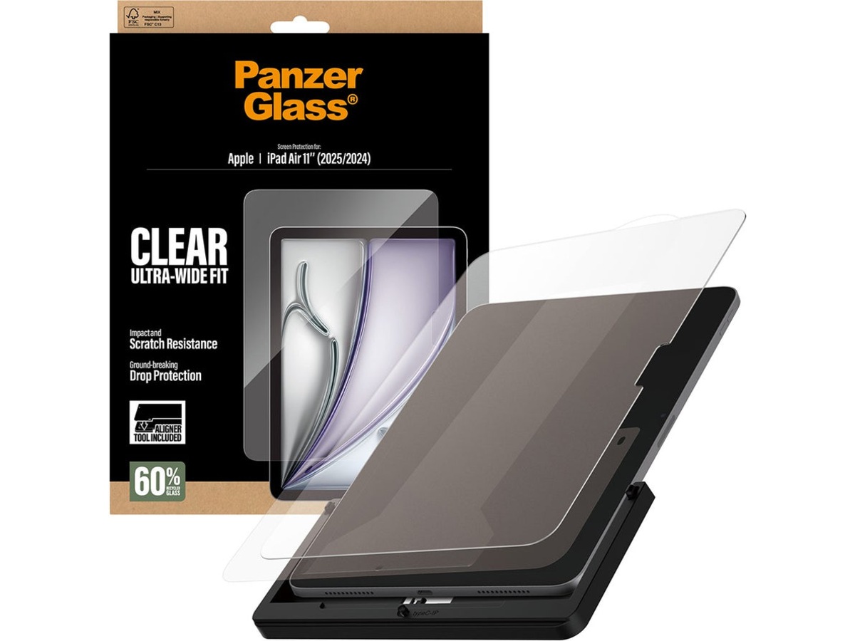 PanzerGlass iPad Air 11" (M2/M3) Fast Fit skjermbeskytter Skjermbeskyttelse nettbrett