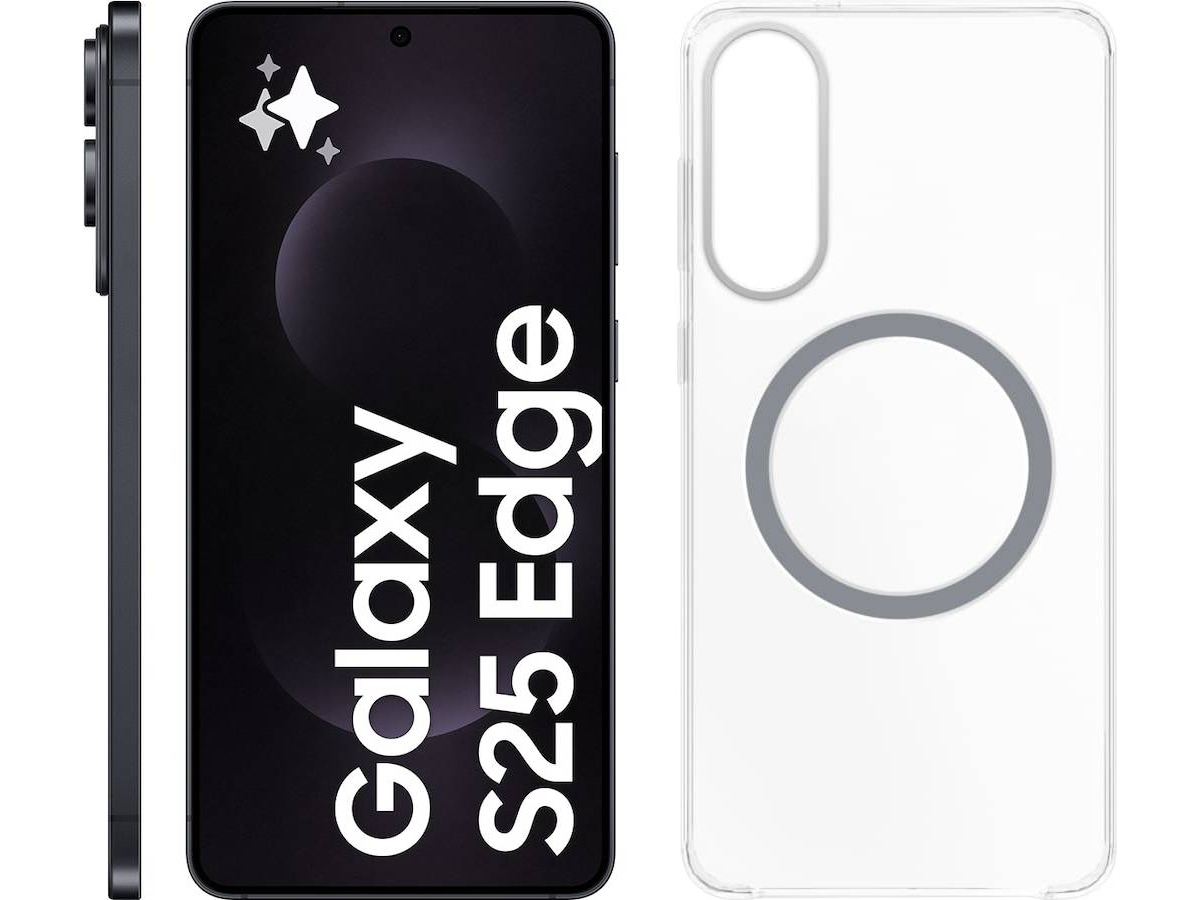 Samsung Galaxy S25 Edge 512GB (titanium sort) Mobiltelefoner