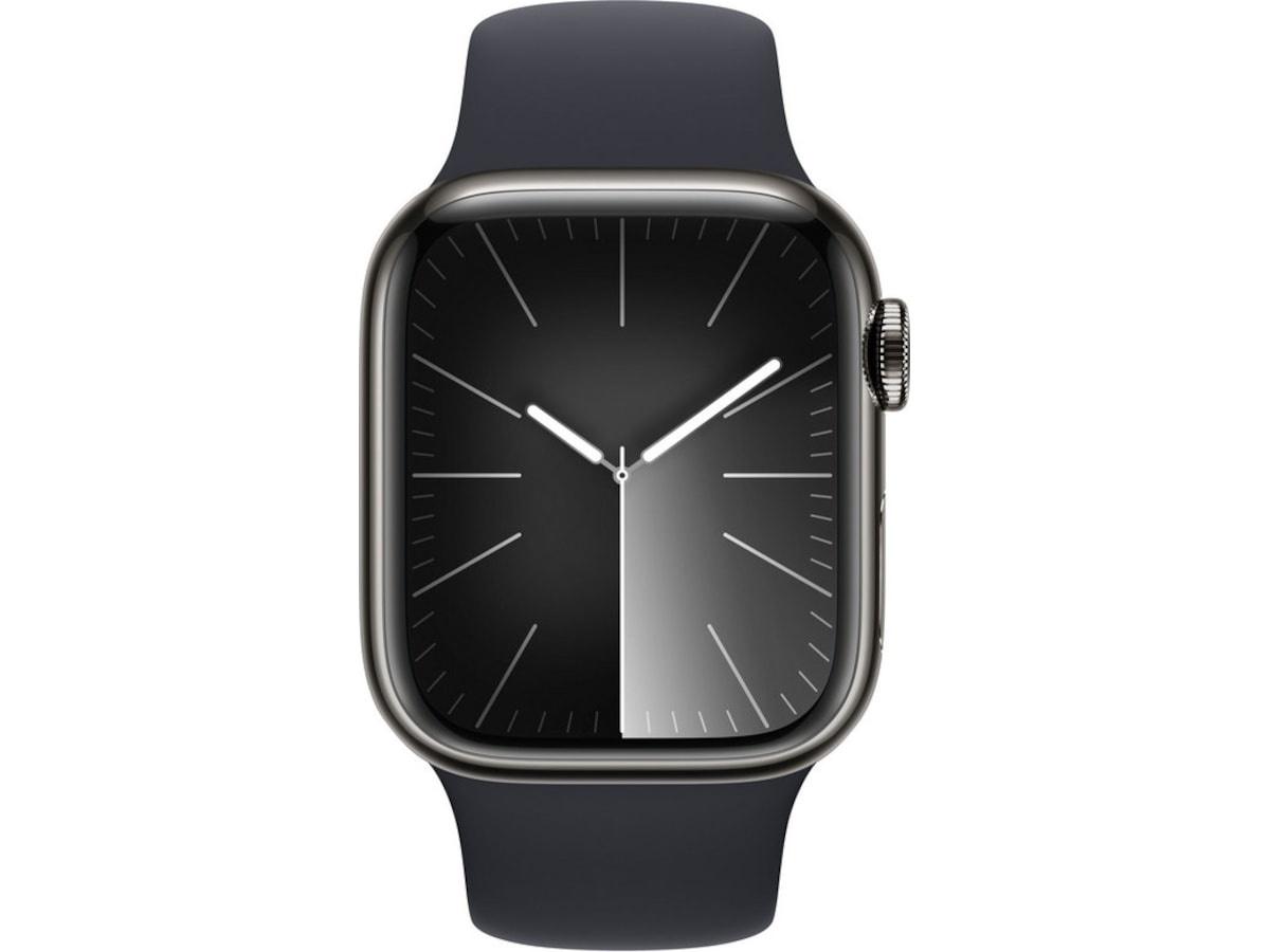 Apple Watch Series 9 GPS + LTE 41mm Rustfritt stål (grafitt) Smartklokker