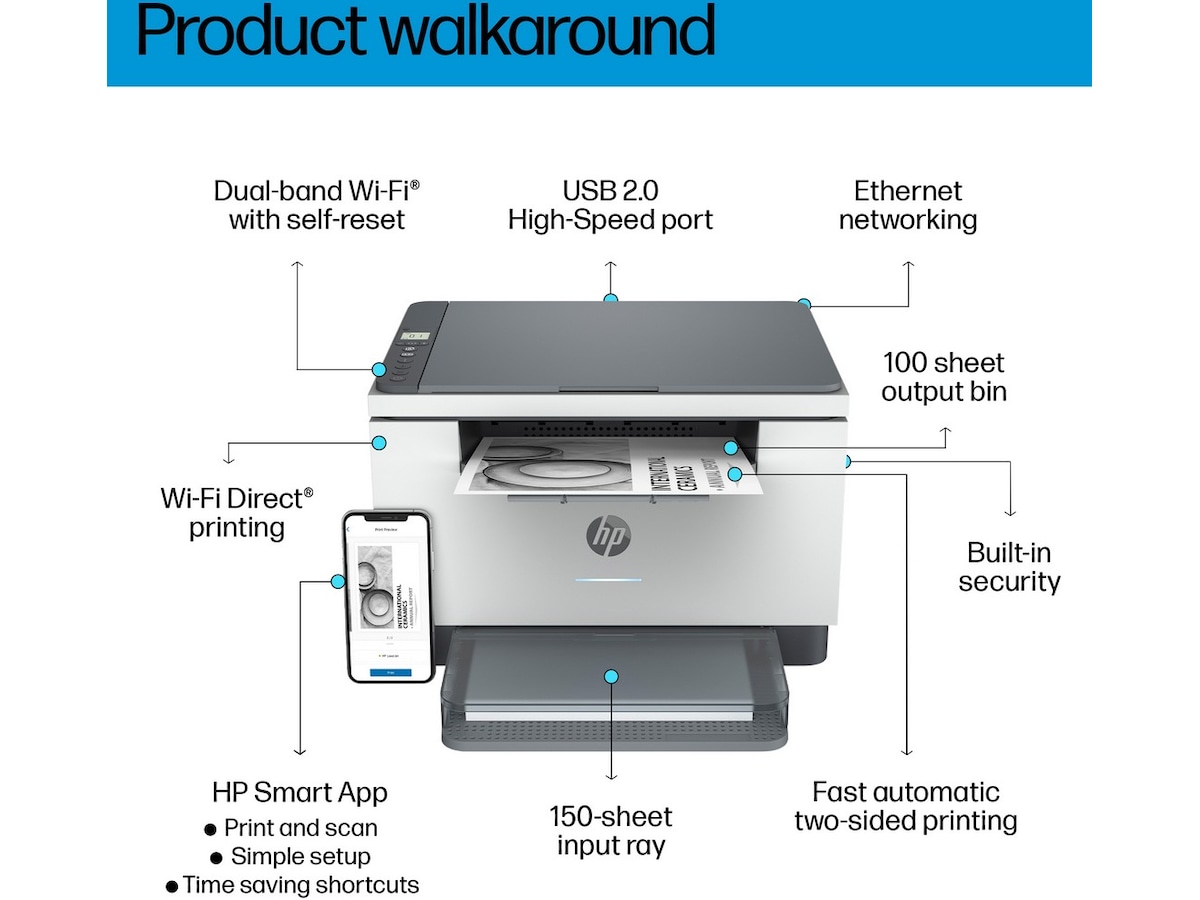 HP LaserJet MFP M234dw laserskriver Skrivere