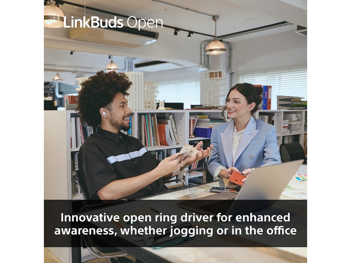 Sony Linkbuds Open true wireless ørepropper (hvit) Ørepropper