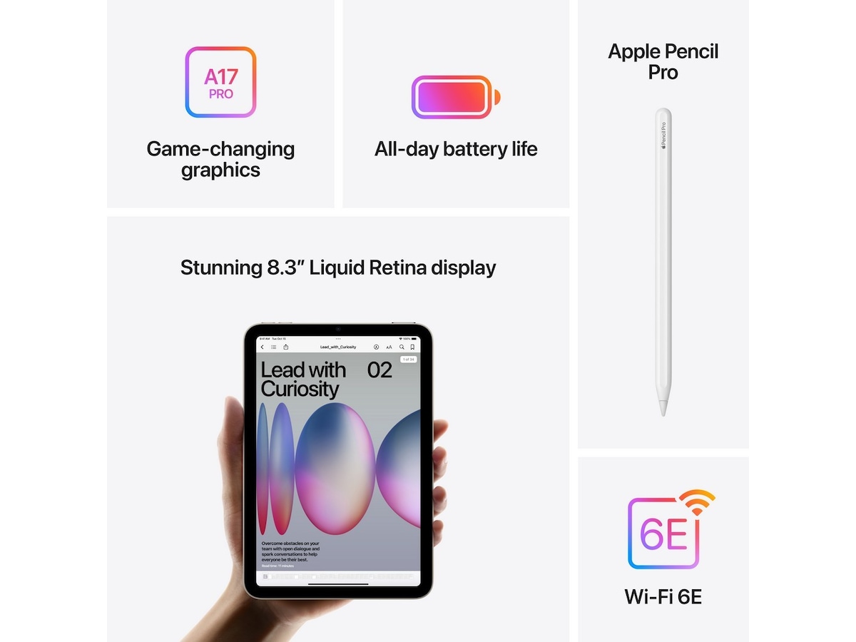 iPad mini Wi-Fi 256GB - Starlight Nettbrett / iPad