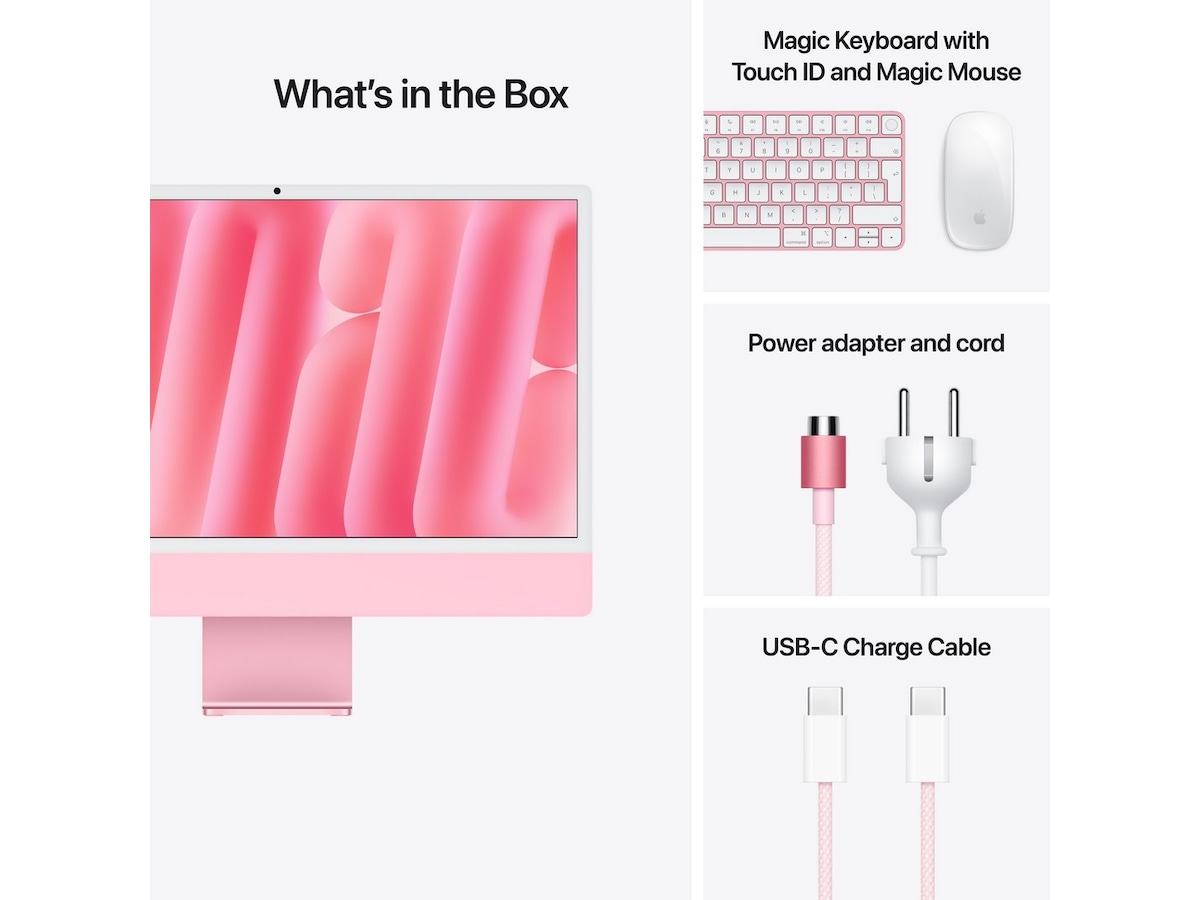 iMac 24 4.5K (2024) 512GB (rosa) Stasjonær PC