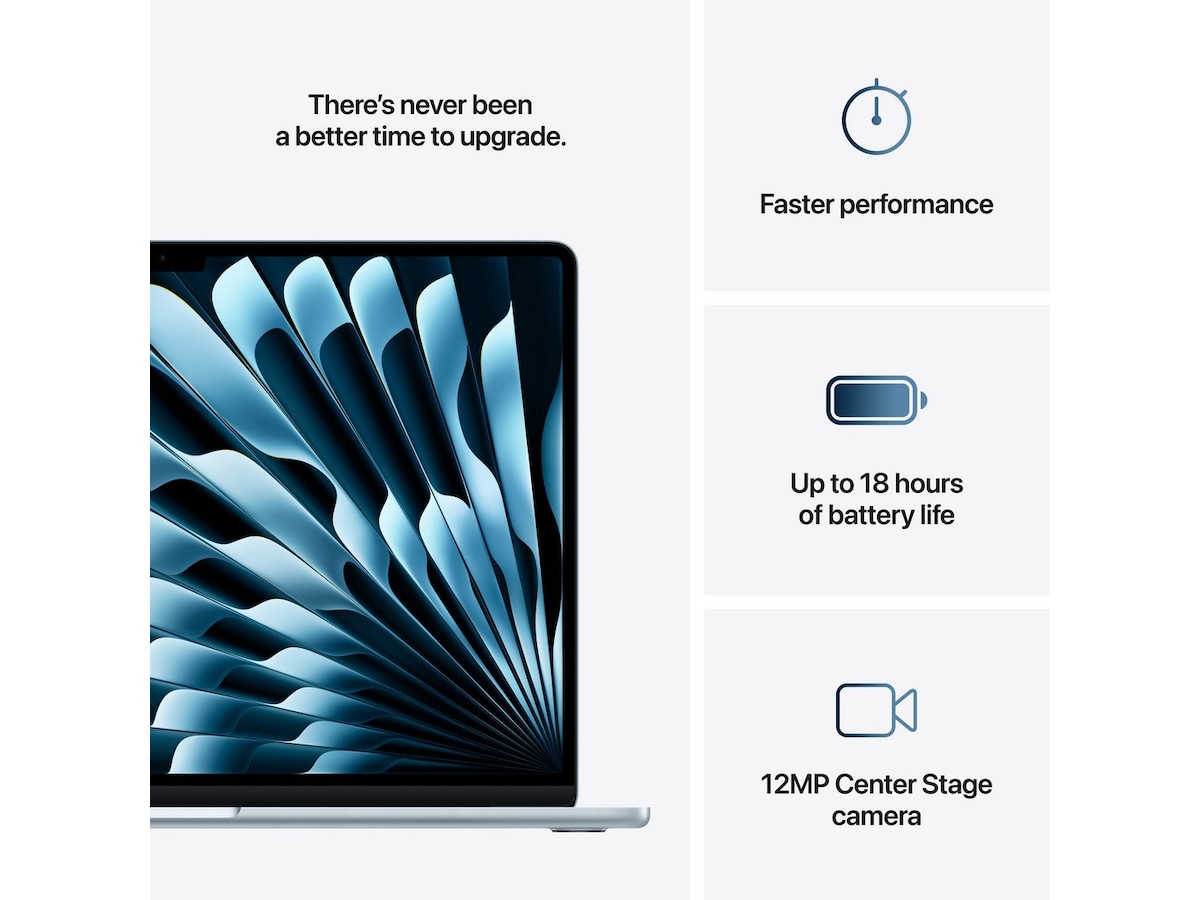 MacBook Air 15" M4 (2025) 256GB (himmelblå) PC - Bærbar / laptop