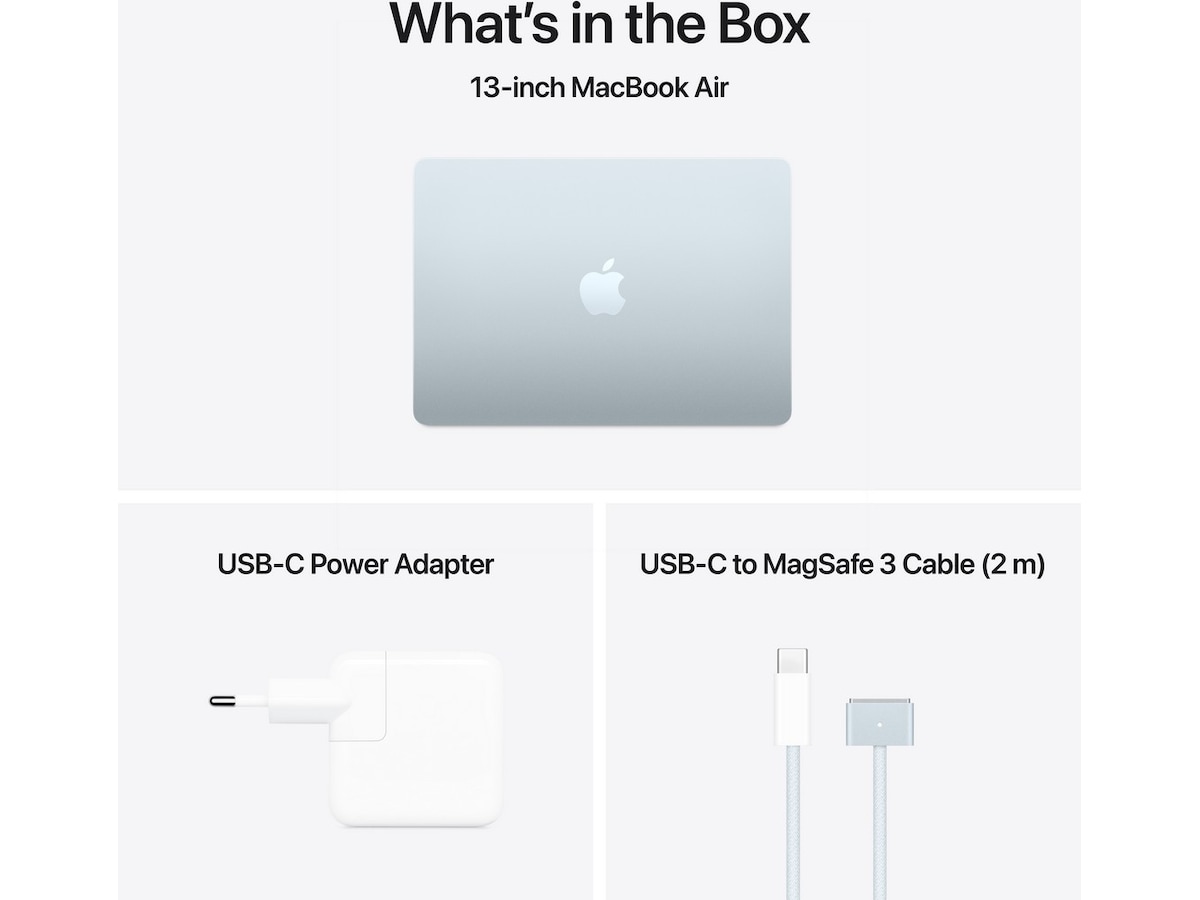 MacBook Air 13" M4 (2025) 512GB (himmelblå) PC - Bærbar / laptop