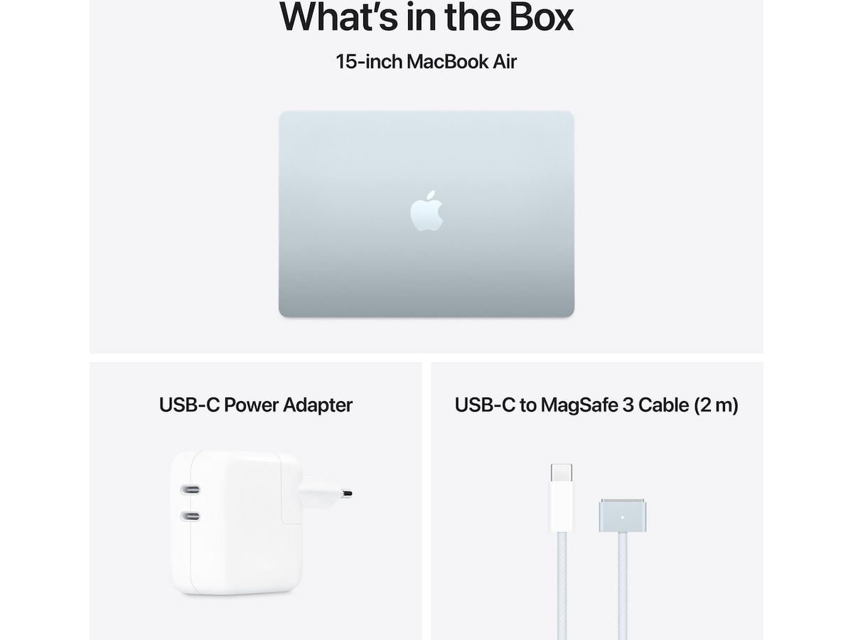 MacBook Air 15" M4 (2025) 512GB (himmelblå) PC - Bærbar / laptop