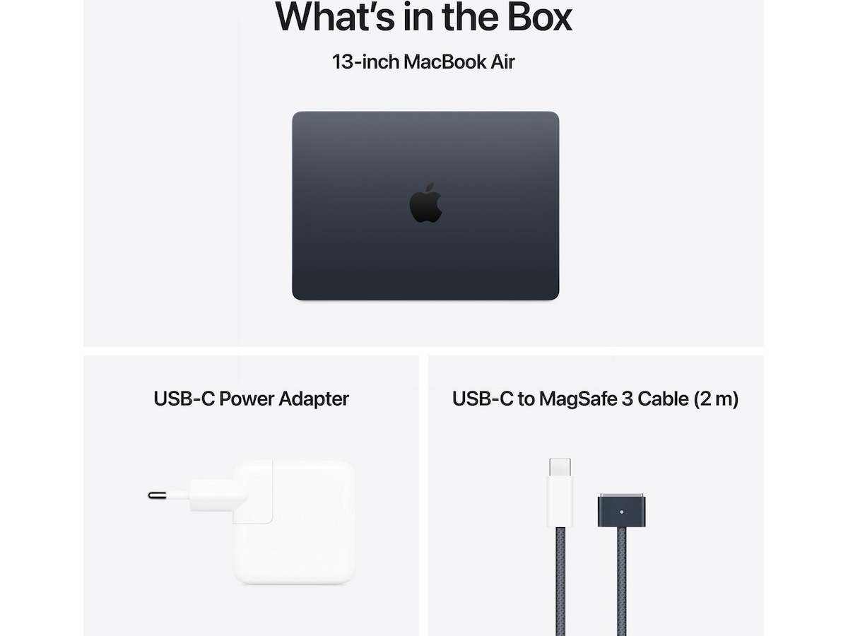 MacBook Air 13" M4 (2025) 256GB (midnatt) PC - Bærbar / laptop