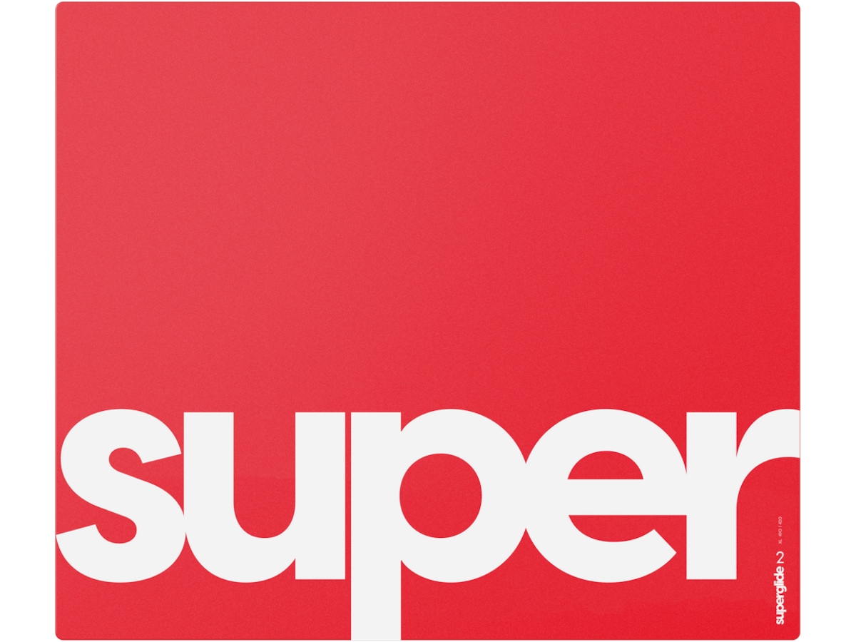 Pulsar Superglide Glass Musematte XL (rød) Gamingmusematte