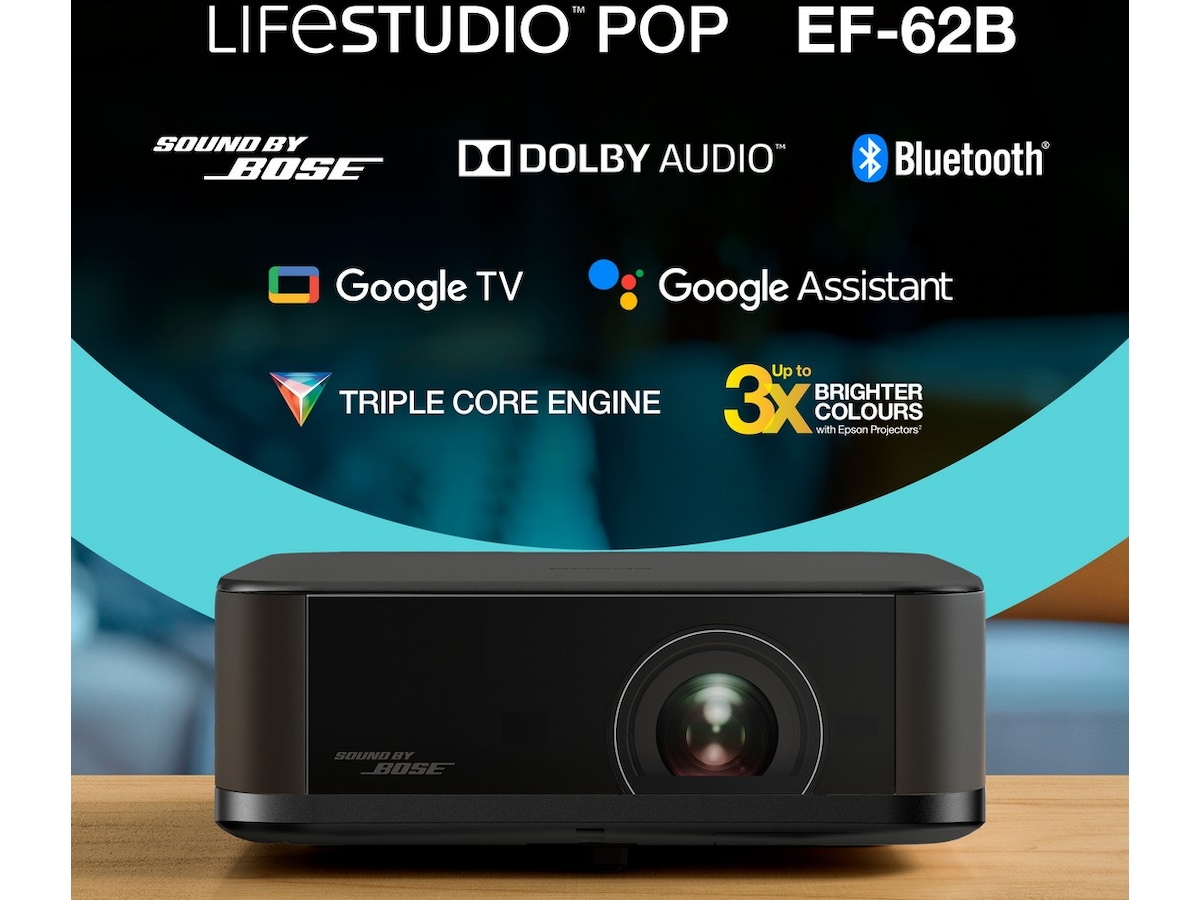 Epson Lifestudio Pop EF-62B 4K bærbar projektor (sort) Projektorer