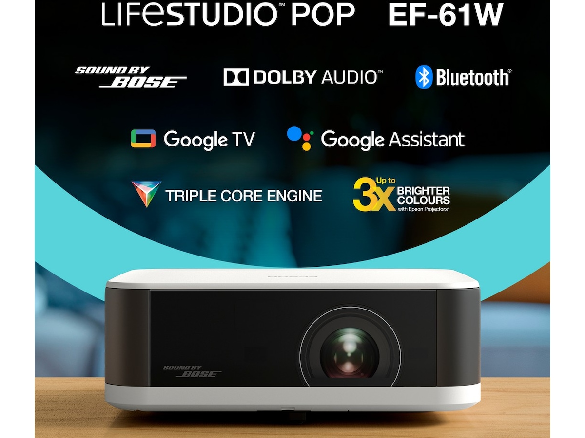 Epson Lifestudio Pop EF-61W bærbar 3LCD projektor (hvit) Projektorer
