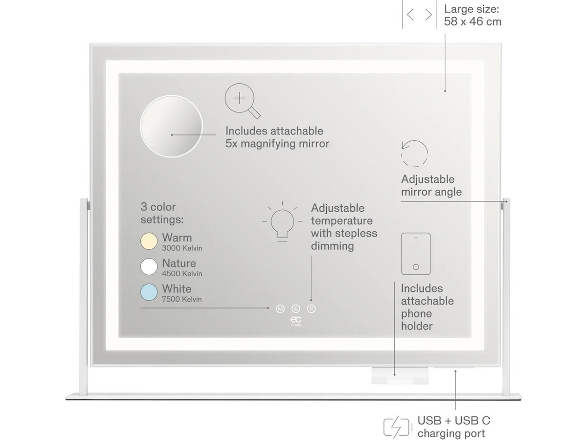 EC Sparkle Sminkespeil Ansiktspleie