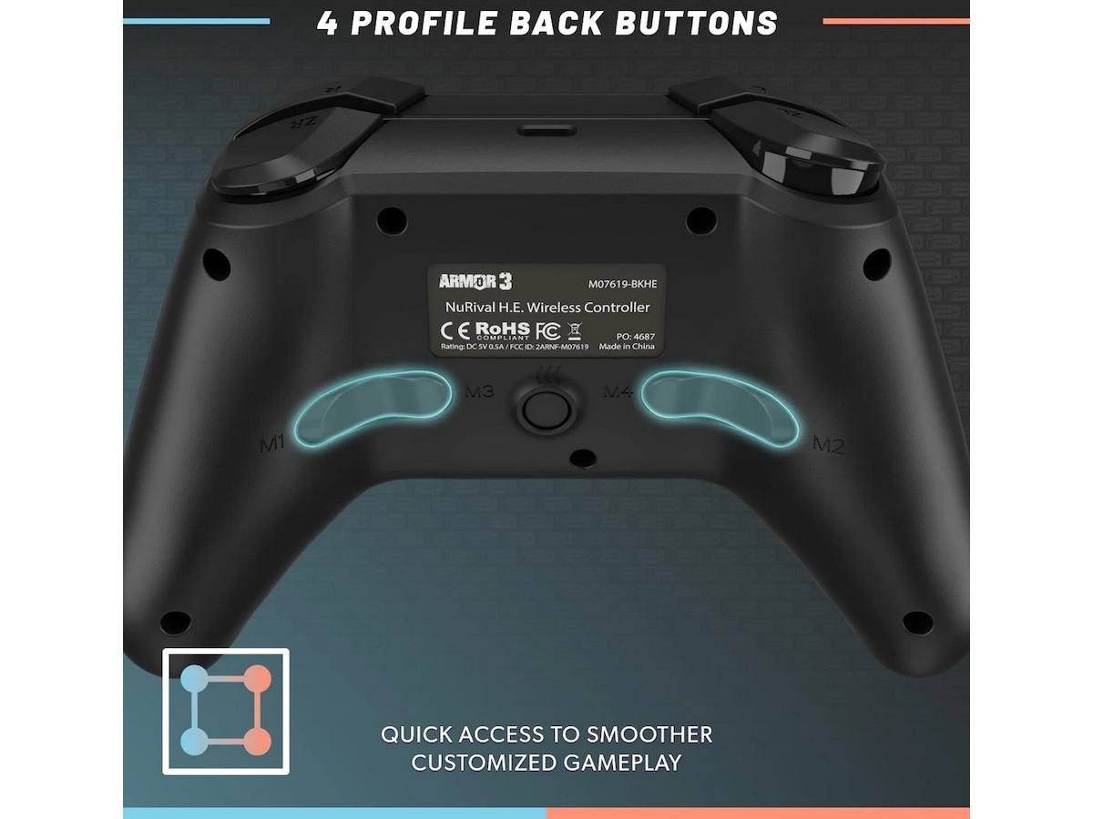 Hyperkin Armor 3 NuRival NSW2 trådløs kontroller (sort) Tilbehør til spillkonsoller