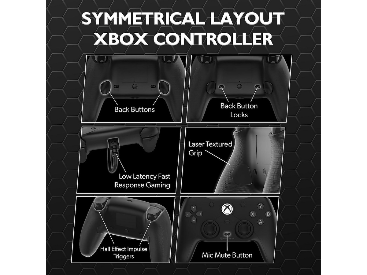 Hyperkin Competitor kablet xbox-kontroller (sort) Tilbehør til spillkonsoller