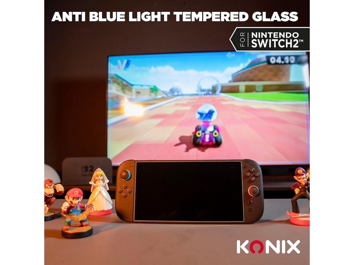 KONIX NSW2 herdet glass 9H Håndholdte spillkonsoller