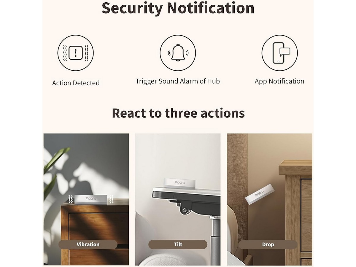 Aqara Vibrasjonssensor T1 Sensorer