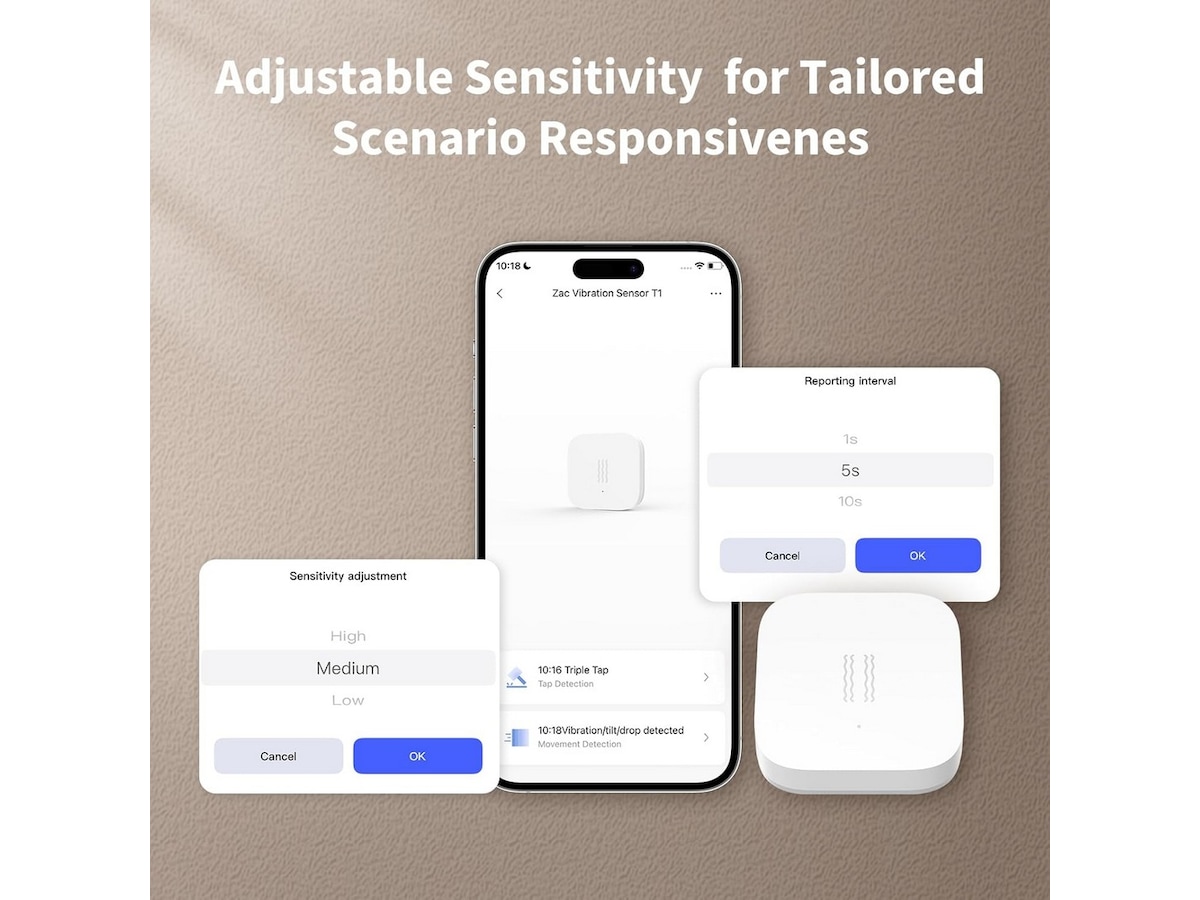 Aqara Vibrasjonssensor T1 Sensorer