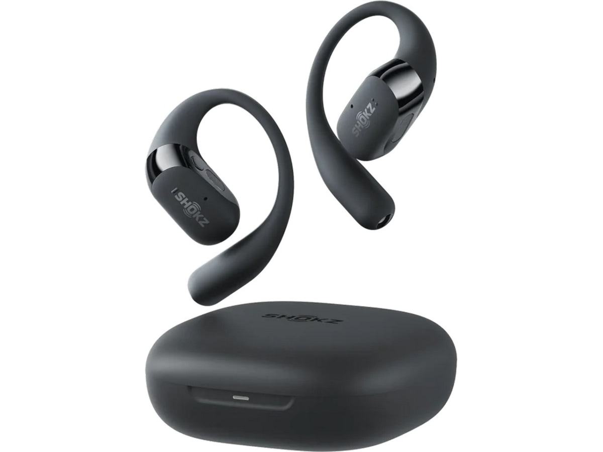 SHOKZ OpenFit 2+ Trådløse Ørepropper, On-Ear (sort) Ørepropper