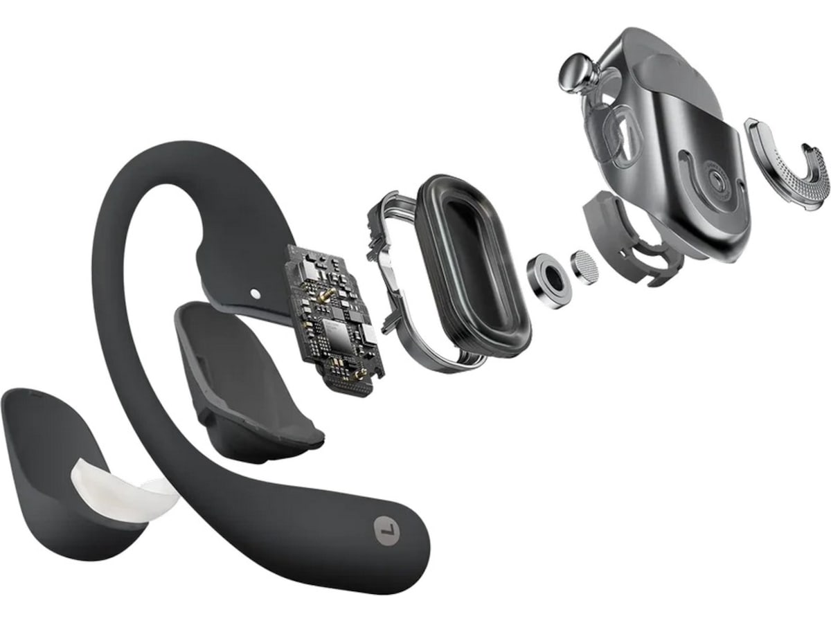 SHOKZ OpenFit 2+ Trådløse Ørepropper, On-Ear (sort) Ørepropper