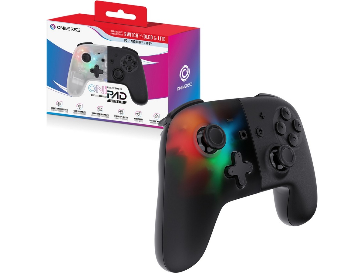 Oniverse Onipad Nintendo Switch 2 trådløs kontroll (sort) Tilbehør til spillkonsoller