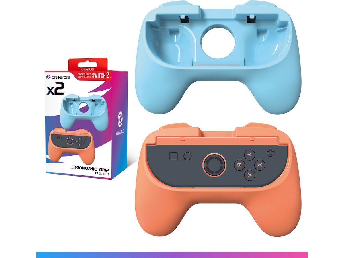 Oniverse Nintendo Switch 2 ergonomiske grep (2-pakning) Tilbehør til spillkonsoller