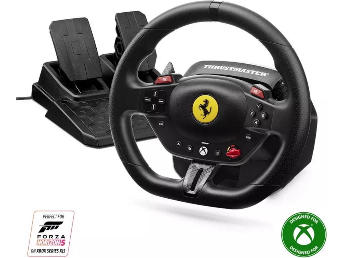 Thrustmaster T98-X Ferrari 296 GTS Racing Wheel Ratt og pedaler