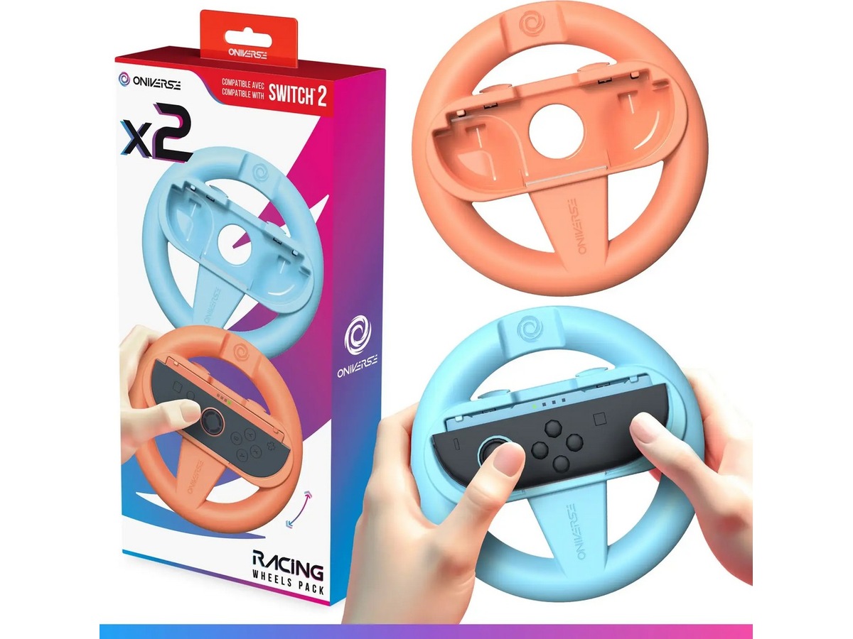 Oniverse Nintendo Switch 2 Joy-con racerratt (oransje/blå) Tilbehør til spillkonsoller