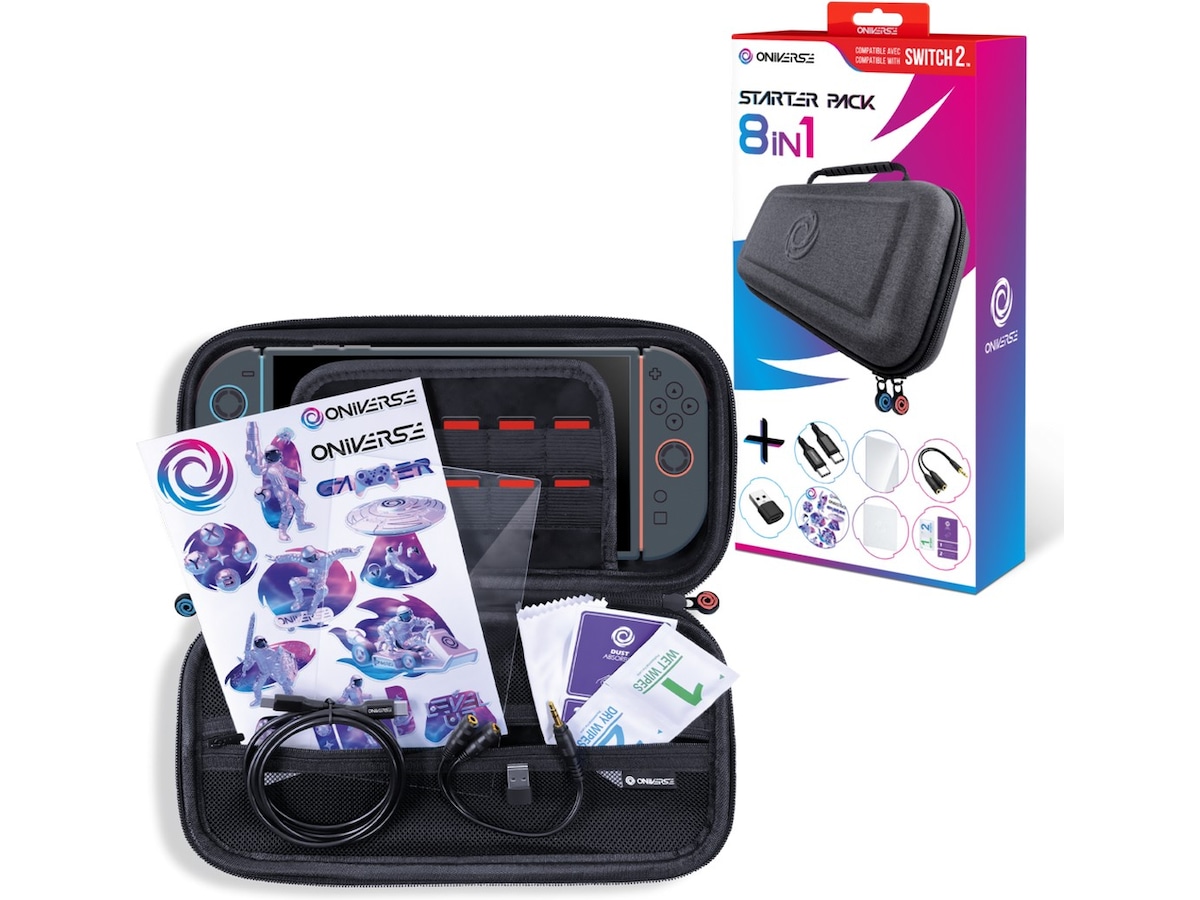 Oniverse Nintendo Switch 2 8-i-1 startpakke Tilbehør til spillkonsoller