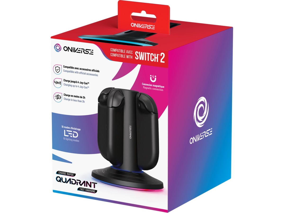 Oniverse Nintendo Switch 2 4 Joy-con ladestasjon Tilbehør til spillkonsoller