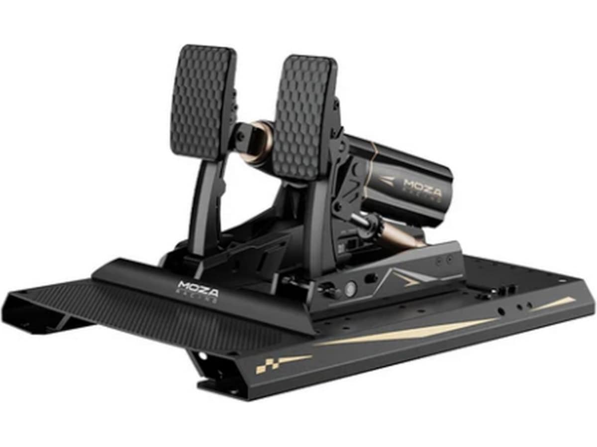 MOZA mBooster Active Pedal Set (med CRP2-gasspedal) Ratt og pedaler