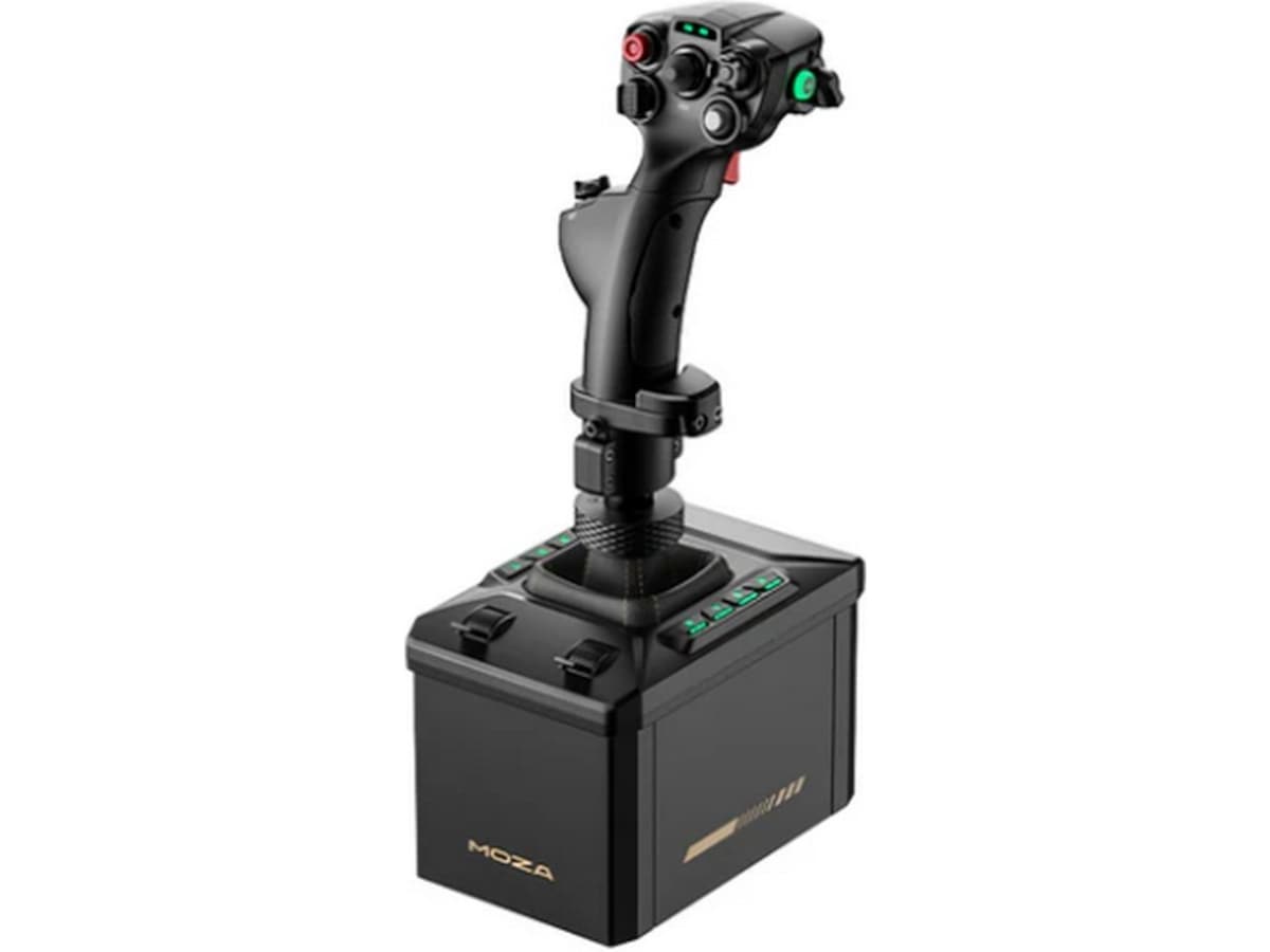 MOZA AB6 FFB Base + MHG Flightstick-pakke Ratt og pedaler
