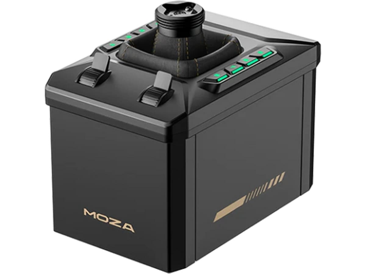 MOZA AB6 FFB Base + MHG Flightstick-pakke Ratt og pedaler