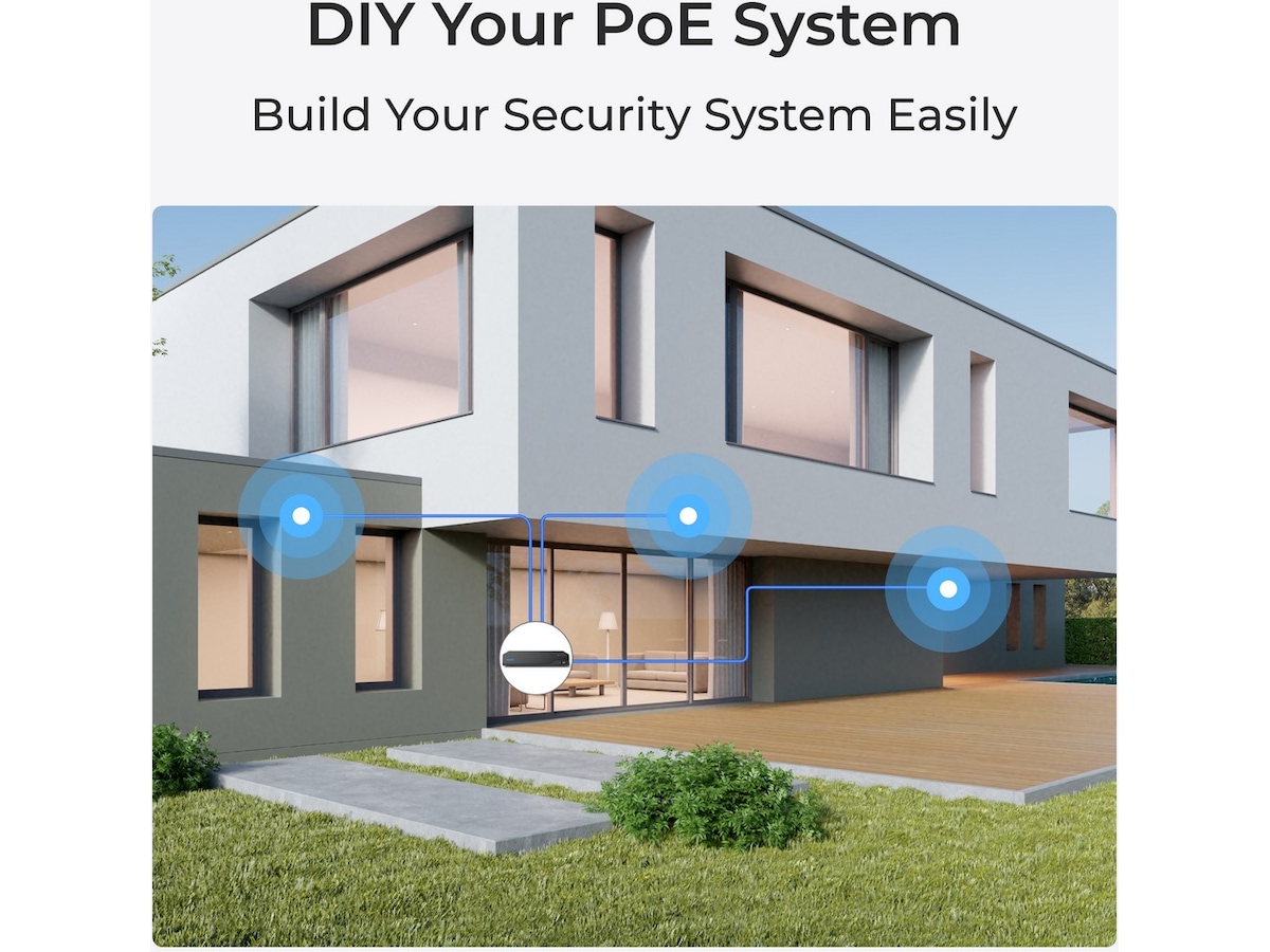 Reolink NVS8-5MB4 NVR med 4 kameraer Overvåkningskameraer
