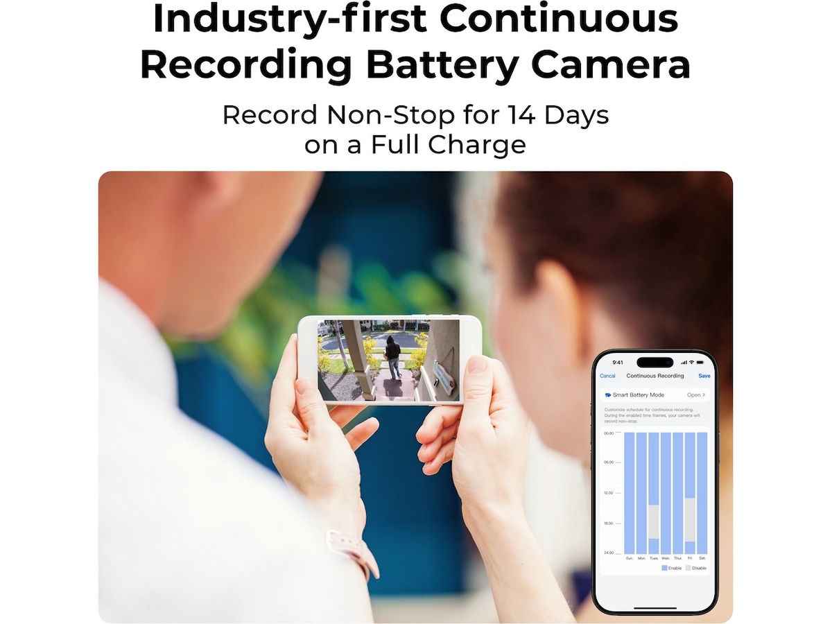 Reolink Home Hub med 2X Altas-kamera Overvåkningskameraer